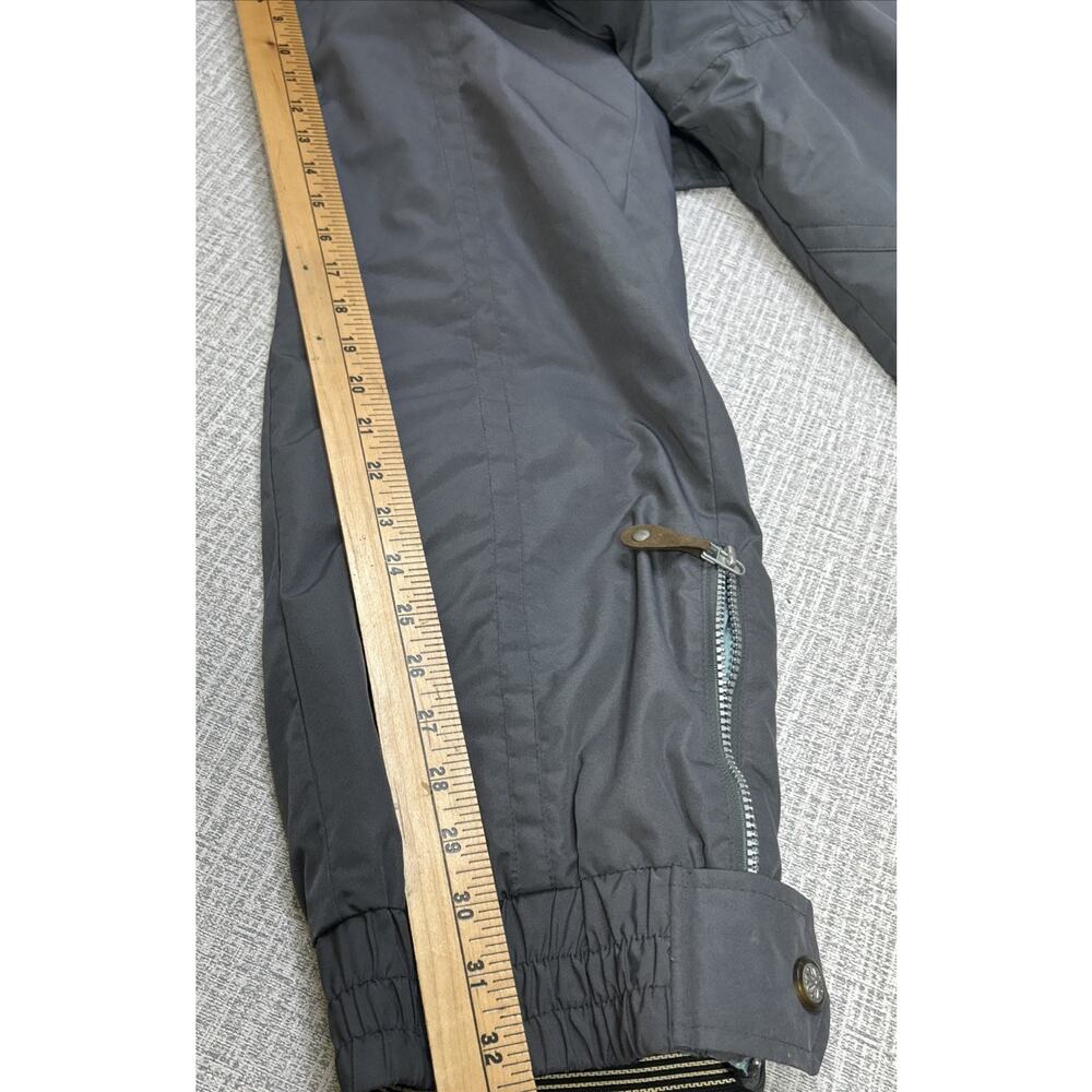 Obermeyer Ski Suit Womens 10 Vintage Insulated One Piece Embroidered Gray 90’s - Picture 11 of 12